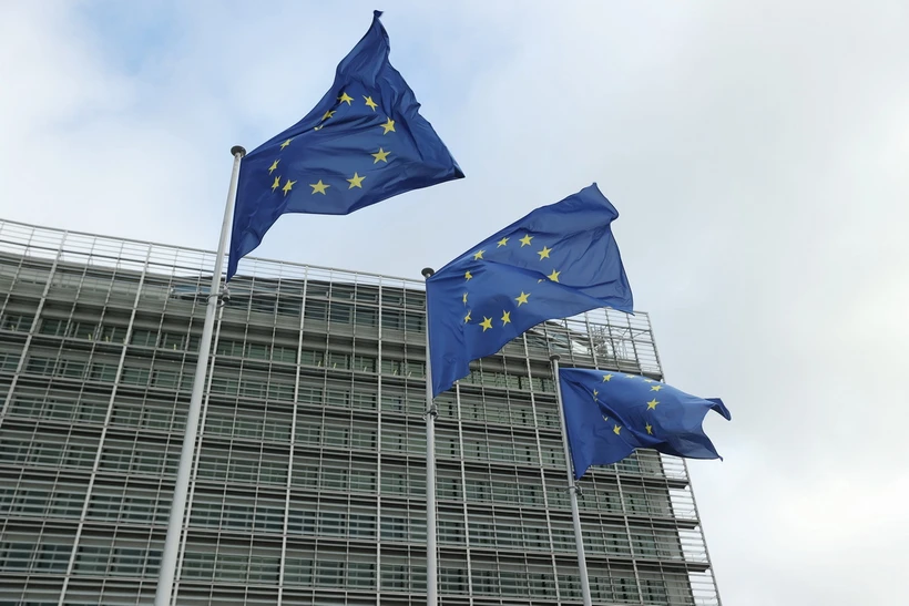 Tòa nhà Ủy ban châu Âu (EC) tại Brussels, Bỉ. (Ảnh: THX/TTXVN)