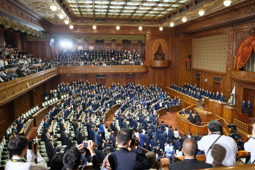 Toàn cảnh phiên họp Hạ viện Nhật Bản tại thủ đô Tokyo. (Ảnh: THX/TTXVN)