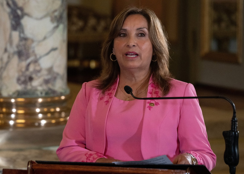 Tổng thống Peru Dina Boluarte. (Ảnh: AFP/TTXVN)