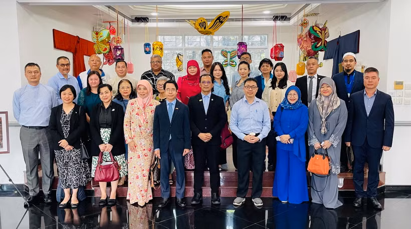 Các đại biểu tham dự hội thảo tổ chức tại Đại sứ quán Việt Nam tại Brunei. (Ảnh: TTXVN phát)