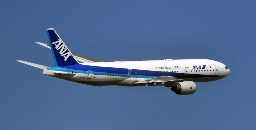 Máy bay của hãng hàng không All Nippon Airways. (Ảnh: Kyodo/TTXVN)