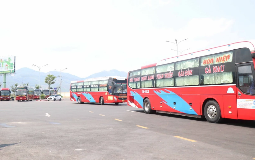 Bến xe khách liên tỉnh phía Nam mới. (Ảnh: Đặng Tuấn/TTXVN)