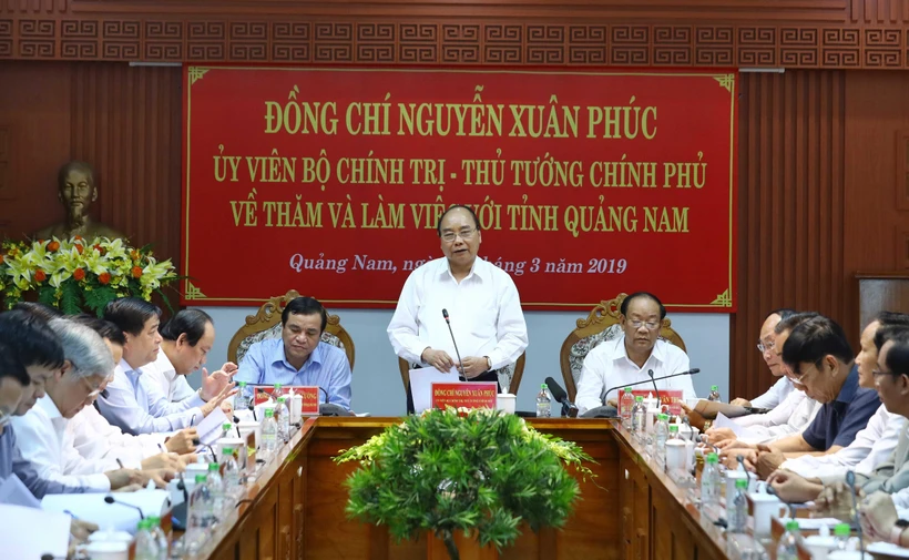 Thủ tướng Nguyễn Xuân Phúc phát biểu. (Ảnh: Thống Nhất/TTXVN) 