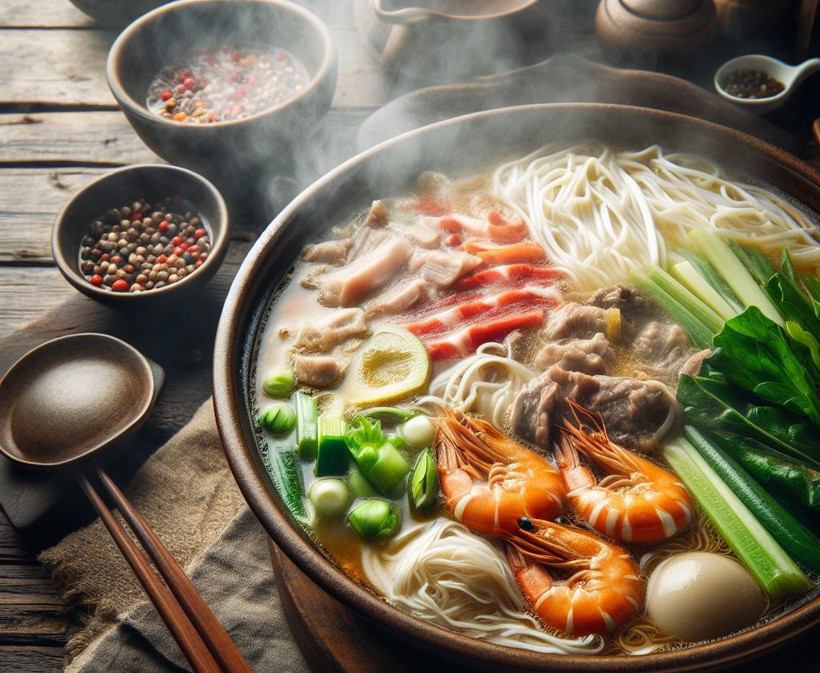 Sở thích ăn lẩu của một người phụ nữ Trung Quốc đã gây ra một cuộc thảo luận sôi nổi trên mạng xã hội nước này. (Nguồn: Ảnh do AI tạo ra từ Bing Image Creator)