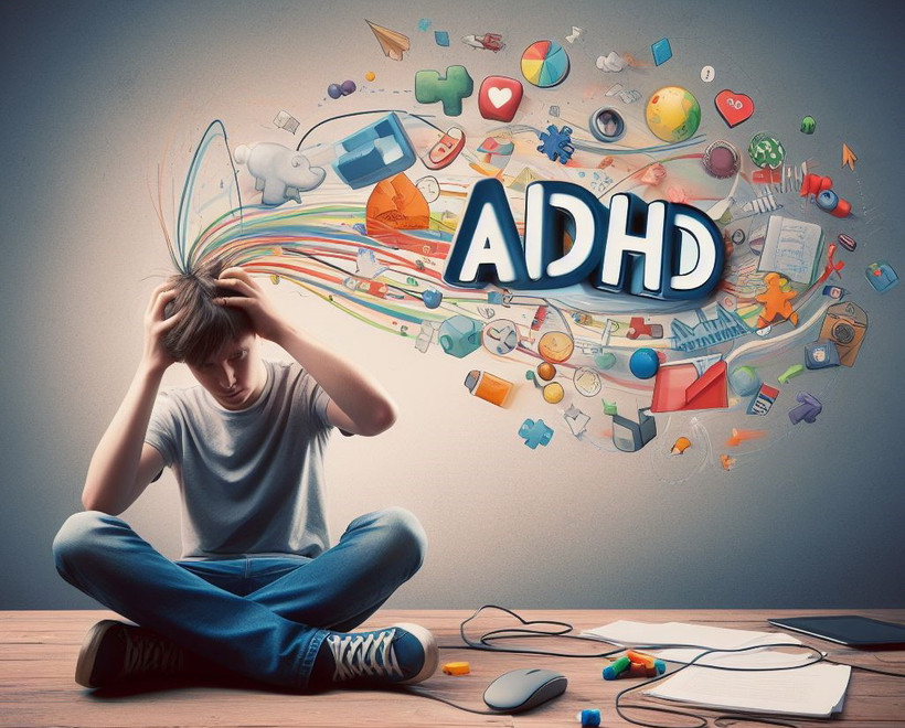 Chuyên gia cho rằng có thể có sự trùng lặp giữa những người mắc chứng ADHD và những người có xu hướng cầu toàn. (Nguồn: Ảnh do AI tạo ra từ Bing Image Creator)