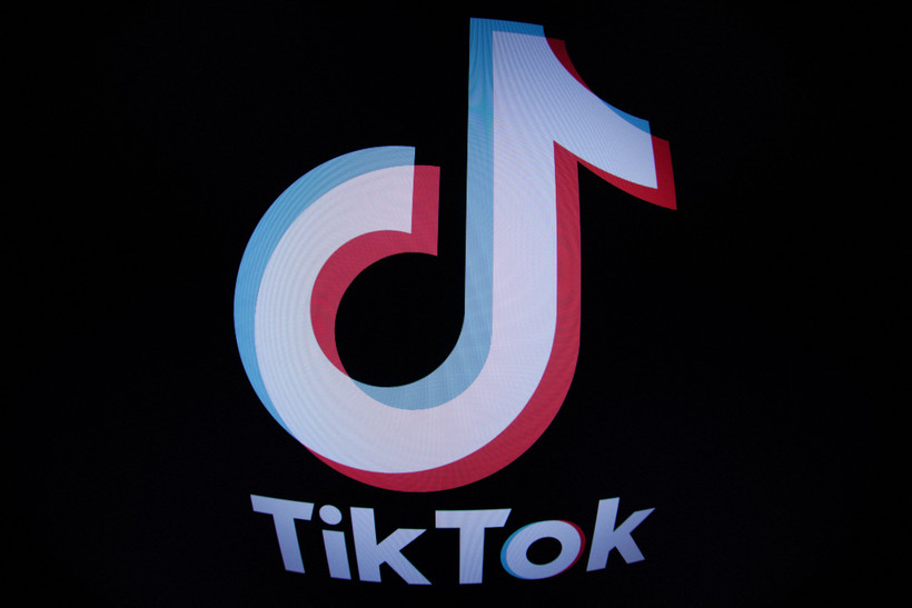 Biểu tượng nền tảng truyền thông xã hội TikTok. (Ảnh: AFP/TTXVN)