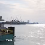 Quang cảnh vịnh Persian nhìn từ thành phố cảng Busher, Iran. (Ảnh: THX/TTXVN)