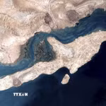 Eo biển Hormuz. (Ảnh: IRNA/TTXVN)