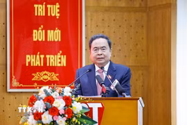 Chủ tịch Quốc hội Trần Thanh Mẫn phát biểu. (Ảnh: Doãn Tấn/TTXVN)