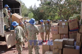 Lực lượng gìn giữ hòa bình Việt Nam triển khai hoạt động hỗ trợ y tế ở Nam Sudan