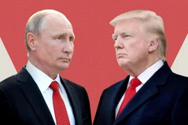 Tổng thống Nga Vladimir Putin (trái) và Tổng thống đắc cử Mỹ Donald Trump. (Nguồn: CNN)