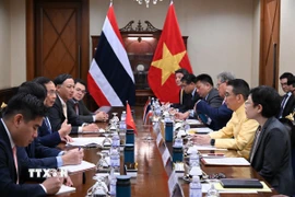 Quang cảnh cuộc gặp. (Ảnh: TTXVN phát)