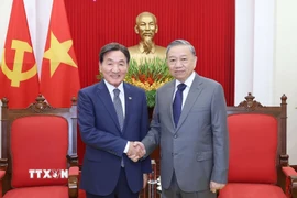 Tổng Bí thư Tô Lâm tiếp ông Park Chang Dal, Đặc phái viên của Tổng thống Hàn Quốc. (Ảnh: Thống Nhất/TTXVN)