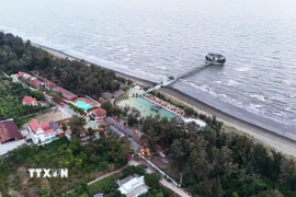 Một khu nghỉ dưỡng ven biển Cần Giờ. (Ảnh: Hồng Đạt/TTXVN)