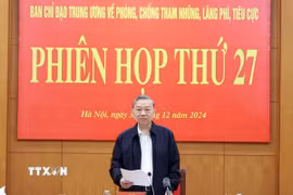 Tổng Bí thư Tô Lâm phát biểu. (Ảnh: Thống Nhất/TTXVN)