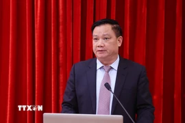 Bí thư Tỉnh ủy Nghệ An Nguyễn Khắc Thận. (Ảnh: Văn Điệp/TTXVN)