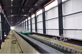 Trung Quốc thử nghiệm thành công việc tăng tốc một tàu đệm từ lên 700 km/h chỉ trong 2 giây. (Nguồn: CMG)
