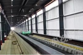 Trung Quốc thử nghiệm thành công việc tăng tốc một tàu đệm từ lên 700 km/h chỉ trong 2 giây. (Nguồn: CMG)