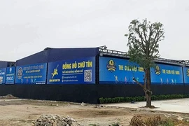 Sân pickleball không phép tại phường Quán Bàu, thành phố Vinh, Nghệ An. (Nguồn: Lao Động)