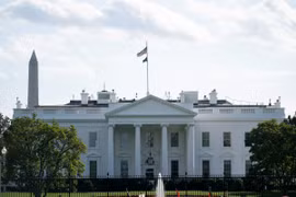 Nhà Trắng tại Washington, D.C., Mỹ. (Ảnh: THX/TTXVN)