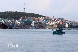 Khu đô thị Hòn Thơm hiện đại, phường An Thới, thành phố Phú Quốc (Kiên Giang). (Ảnh: Lê Huy Hải/TTXVN)