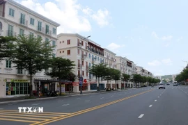 Một góc khu đô thị hiện đại tại Nam đảo Phú Quốc. (Ảnh: Lê Huy Hải/TTXVN)