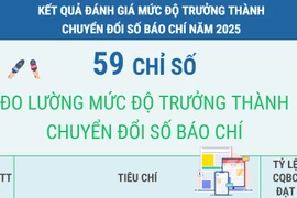 59 chỉ số đo lường mức độ trưởng thành chuyển đổi số báo chí năm 2025