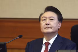 Cựu Tổng thống Hàn Quốc Yoon Suk Yeol. (Ảnh: Kyodo/TTXVN)