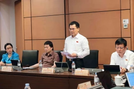 Đại biểu Quốc hội tỉnh Đắk Nông Dương Khắc Mai phát biểu. (Ảnh: An Đăng/TTXVN)
