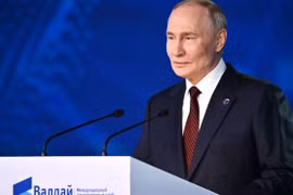 Tổng thống Nga Vladimir Putin. (Ảnh: AA/TTXVN)