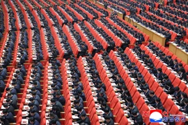 Quang cảnh lễ khai mạc Đại hội Đảng Lao động Triều Tiên lần thứ IX tại Bình Nhưỡng, ngày 19/2/2026. (Ảnh: KCNA/TTXVN)