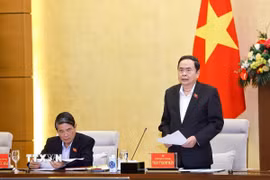 Chủ tịch Quốc hội Trần Thanh Mẫn phát biểu. (Ảnh: Doãn Tấn/TTXVN)
