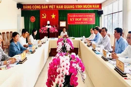 Quang cảnh kỳ họp thứ 28 của Ủy ban Kiểm tra Thành ủy Cần Thơ. (Ảnh: TTXVN phát)