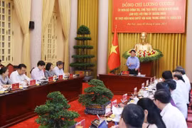 Chủ tịch nước Lương Cường phát biểu chỉ đạo. (Ảnh: Lâm Khánh/TTXVN)