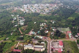 Dự án khu đô thị số 3, phường Nghĩa Trung, thành phố Gia Nghĩa, tỉnh Đắk Nông đã được quy hoạch hơn 10 năm nhưng vẫn chưa tiến hành công tác giải phóng mặt bằng. (Ảnh: Ngọc Minh/TTXVN)