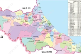 69 đơn vị hành chính cấp xã của tỉnh Hà Tĩnh năm 2025