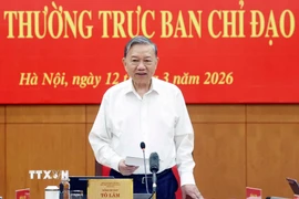 Tổng Bí thư Tô Lâm phát biểu. (Ảnh: Thống Nhất/TTXVN)