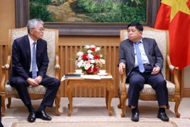 Phó Thủ tướng Nguyễn Chí Dũng tiếp ông Honna Hitoshi, Chủ tịch kiêm Tổng Giám đốc Công ty Cổ phần Erex (Nhật Bản). (Ảnh: Văn Điệp/TTXVN)