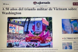 Nhật báo cánh tả lớn nhất Mexico La Jornada đăng bài viết. (Ảnh: Phương Lan/TTXVN)