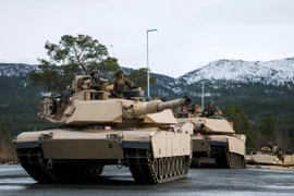Xe tăng M1 Abrams. (Ảnh: AFP/TTXVN)