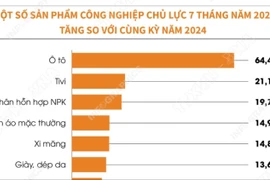 Chỉ số sản xuất toàn ngành công nghiệp tăng 8,6% trong 7 tháng của năm 2025
