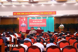 Ủy ban Kiểm tra Trung ương sơ kết công tác kiểm tra, giám sát và thi hành kỷ luật của Đảng 6 tháng đầu năm, triển khai nhiệm vụ 6 tháng cuối năm 2026. (Ảnh: Văn Điệp/TTXVN)
