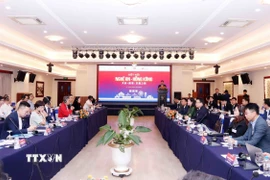 Quang cảnh Hội nghị 'Gặp gỡ Nghệ An-Hong Kong. (Ảnh: Xuân Khu/TTXVN)