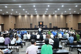 Quang cảnh phiên tòa. (Ảnh: Vũ Quang/TTXVN)