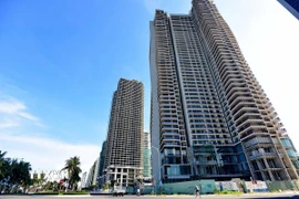 Dự án Condotel, khách sạn Soleil Ánh Dương Đà Nẵng nằm trên đường Phạm Văn Đồng, phường An Hải. (Ảnh: Hải Âu/TTXVN)