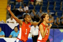 Vận động viên bóng chuyền nữ Cuba. (Nguồn: Radiohc)