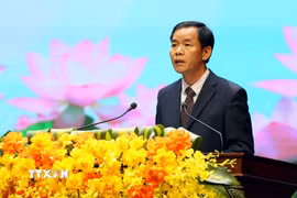 Bí thư Tỉnh ủy Quảng Trị Nguyễn Văn Phương. (Ảnh: Tá Chuyên/TTXVN)