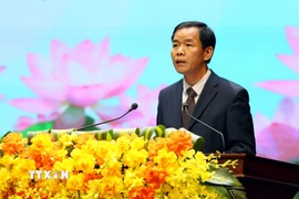 Bí thư Tỉnh ủy Quảng Trị Nguyễn Văn Phương. (Ảnh: Tá Chuyên/TTXVN)