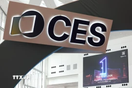 Sản phẩm của hãng điện tử Samsung được giới thiệu tại triển lãm điện tử tiêu dùng CES ở Las Vegas, Nevada, Mỹ, ngày 5/1/2026. (Ảnh: Yonhap/TTXVN)