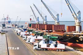Cảng Quốc tế Long An ở Tây Ninh. (Ảnh: Bùi Giang/TTXVN)
